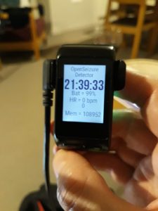 GarminSD running on a VivoactiveHR